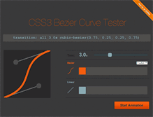 Tablet Screenshot of css3beziercurve.net